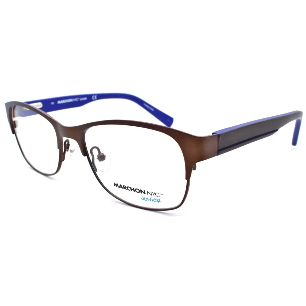 Marchon Junior M-6000 210 Kids Boys Eyeglasses Frames 48-16-130 Brown